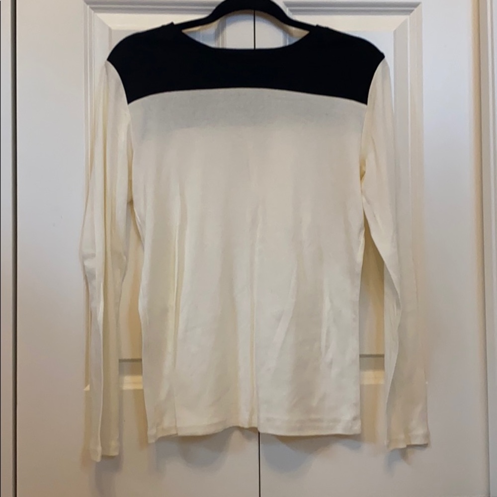 Black and White Ann Taylor Shirt